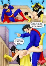 Superman And Batgirl Having Steamy Sex Together Superheroes Cartoon