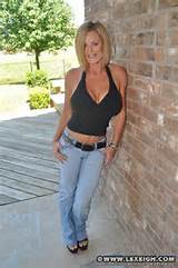 Hot MILF Lexeigh Black Tank Top and Jeans