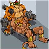 Bowser Digimon Gay Koopa Leomon Male Nintendo Scalie Super Mario Bros