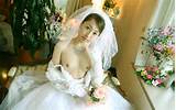 Japanese Bride Showing Her Naked Tits In Her Wedding Gown