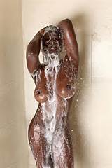 black milf shower