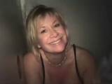 ... homemade blowjob milf blonde cocks multiple gloryhole sucks through