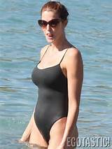 STEPHANIE SEYMOUR nip slips out of swimsuit in St Barts , Stephanie ...