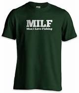Funny Fishing T Shirt MILF Man I Love Fishing by ShirtNic, $17.00