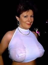 fabric,Moyra stiff nipples,wet t-shirt,Moyra Melons big tit UK milf ...