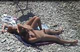 Spy Camera On The Beach Took Off Like A Man And Woman First Caress